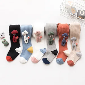 Cmax High Quality Hot Selling Breathable Knitted 3D Little Cartoon Toy Cute Baby Girl Stockings and Tights for Children