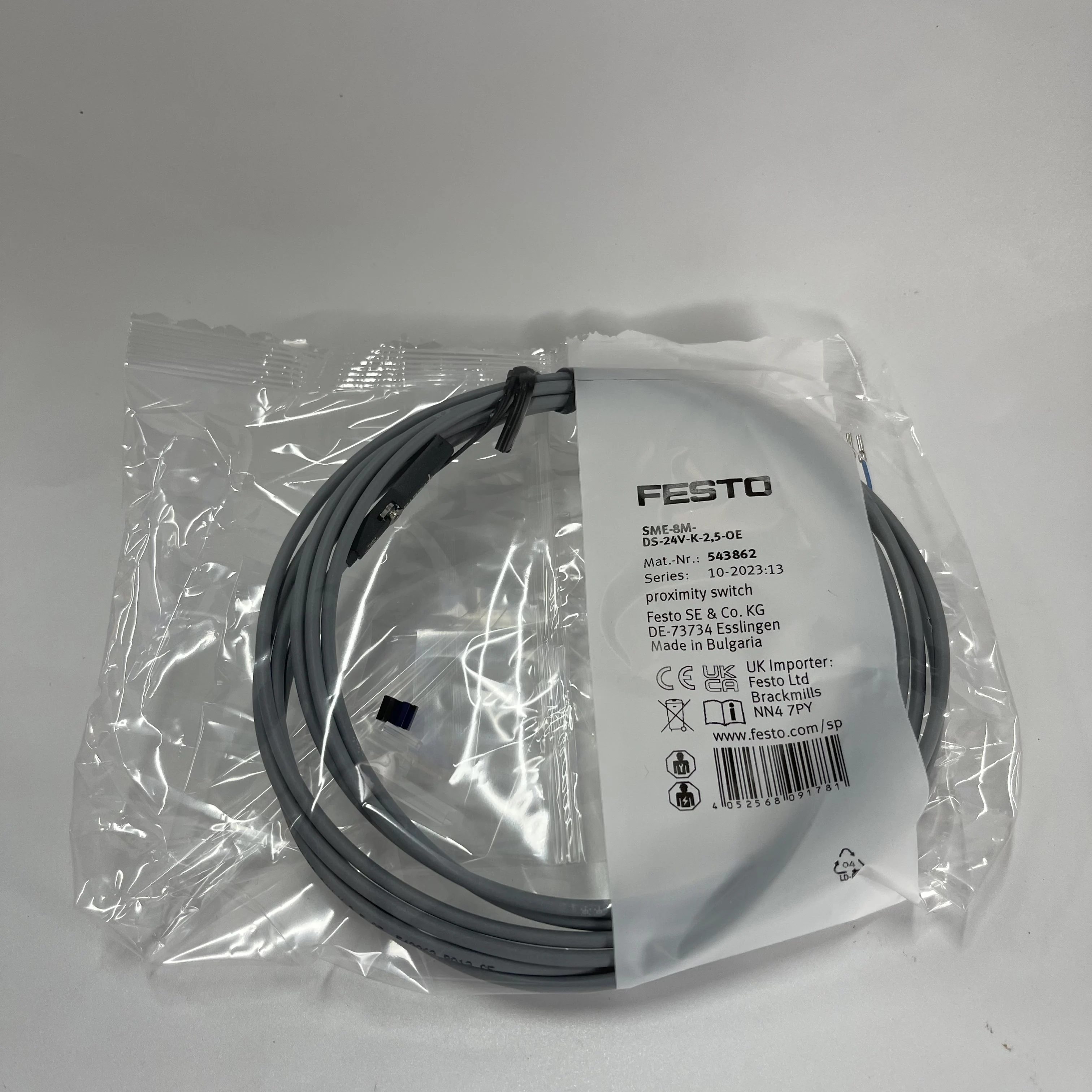 Festo Proximity Switch SME-8M-DS-24V-K-2,5-OE Festo Proximity Switch SME-8M-DS-24V-K-2,5-OE
