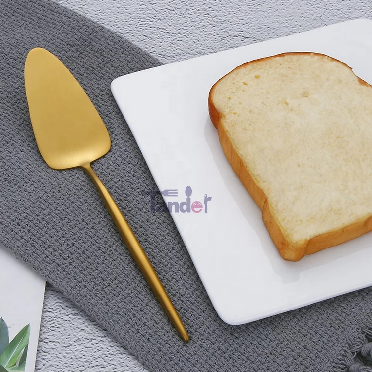 
 Набор золотых тортов из нержавеющей стали 18/8 оптом, профессиональный лопатный сервер  