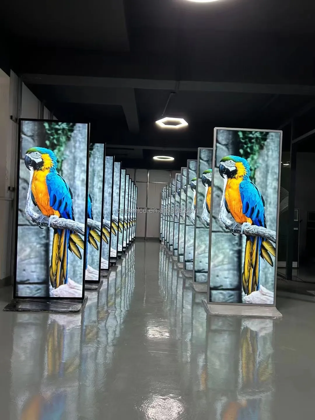 75 inch full screen vertical high brightness display Digital stand HD Digital signage and display LCD advertising display details