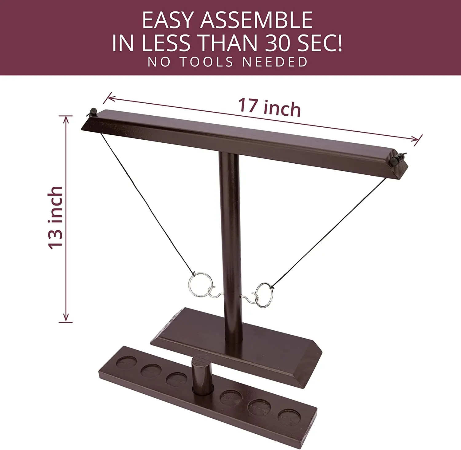 2023 Wood Table Top For Adults Kids Handmade Set Game Hook Hook And