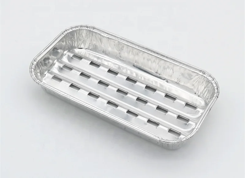 product tia cb20 high temperature resistant barbecue mmeal box aluminum foil disposable plate container-2