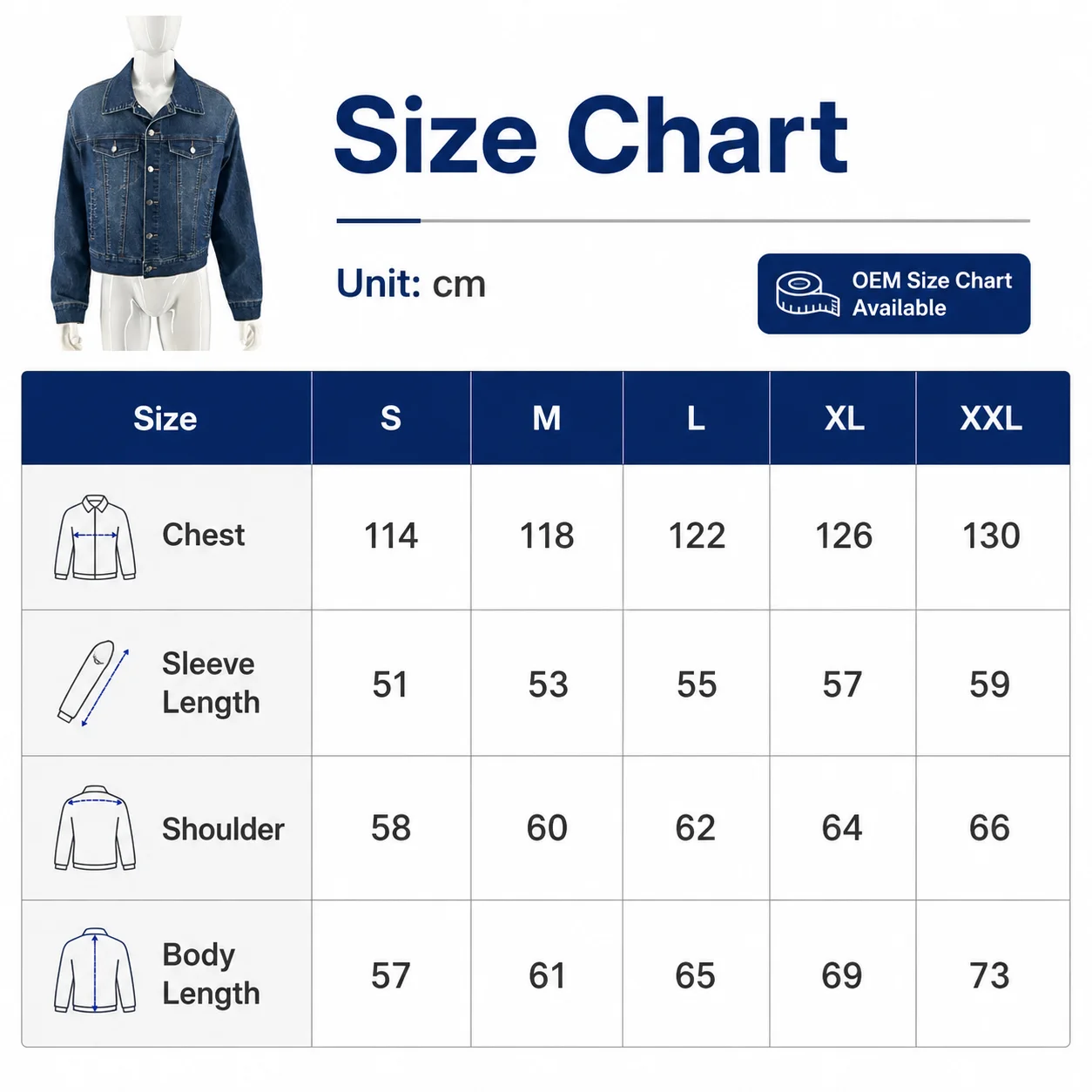 Factory Custom-made High-quality Men's Jackets. Custom-made Women's Denim Jackets