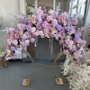 centrotavola con fiori viola