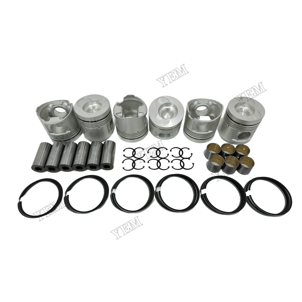 Piston Set With Rings Fit for Hino K13D Engine 5