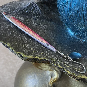 Manufacturer Wholesale Artificial Hard Bait Metal Jig Lure Sequin Lure Falling Metal Jig Bionic Bait Lead Fish 60g 80g Saltwater – Metal Jig – view 2