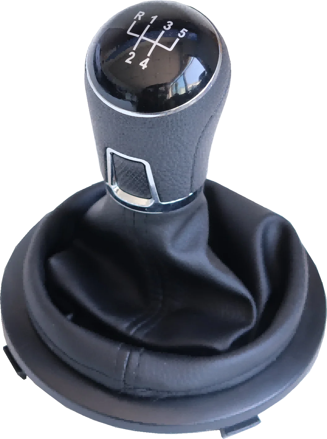 Automatic Gear Shift Knob Assembly Applicable for VW  Coifa Gol/Voy /Sav G5/G6-14/19 Preto C/base Prata C/bola