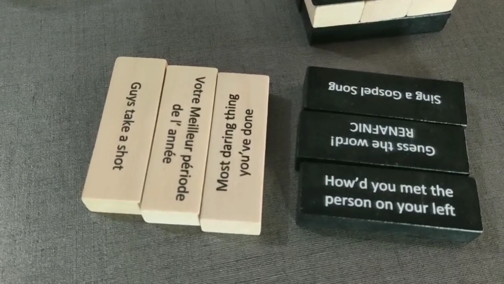 Custom Adult Party Games Drinking Building Block Wooden Toys Drinking