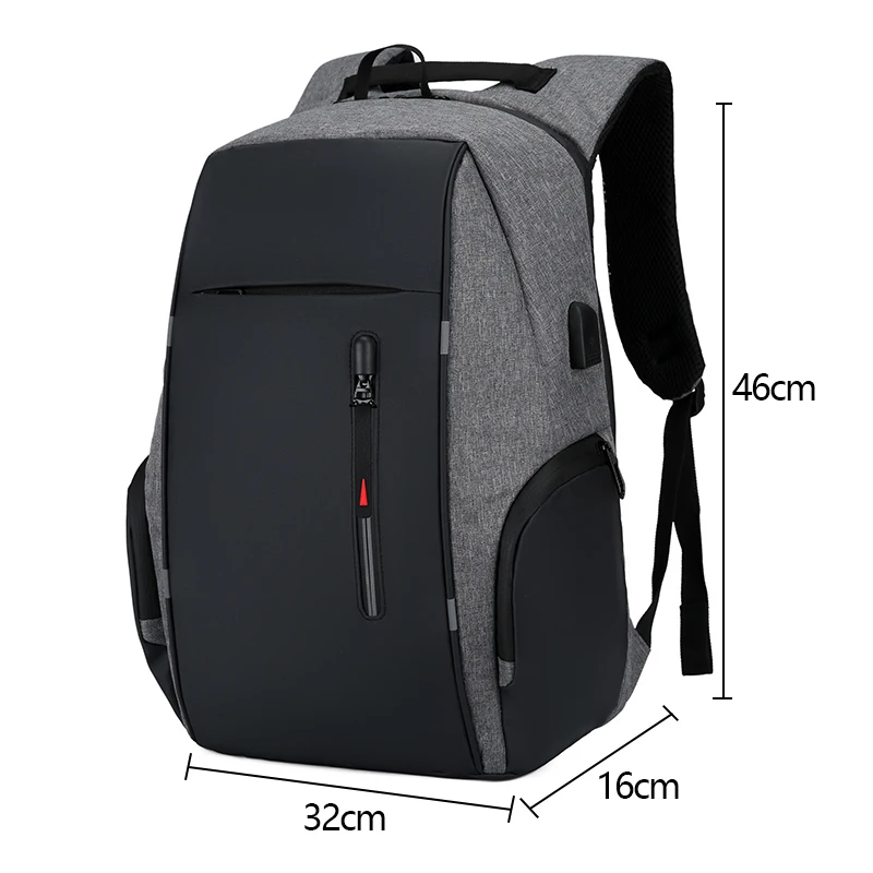 Custom Logo Multifunctional Large Durable Waterproof Breathable School Bag Oxford Laptop School Backpack With USB Charging Port