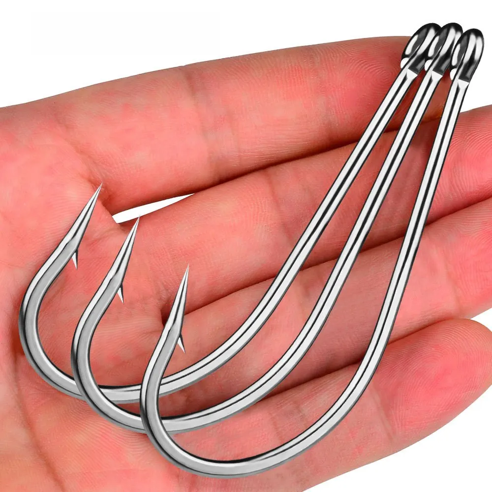 SNEDA 20pcs Stainless Steel Saltwater Fishing Hooks Long Shank Circle Bait Hooks Non-Corrosive Sharp Point for Sea Angling Live| Alibaba.com SNEDA 20pcs Stainless Steel Saltwater Fishing Hooks Long Shank Circle Bait Hooks Non-Corrosive Sharp Point for Sea Angling Live| Alibaba.com
