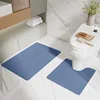 Diatomaceous earth toilet seat cover - natural blue