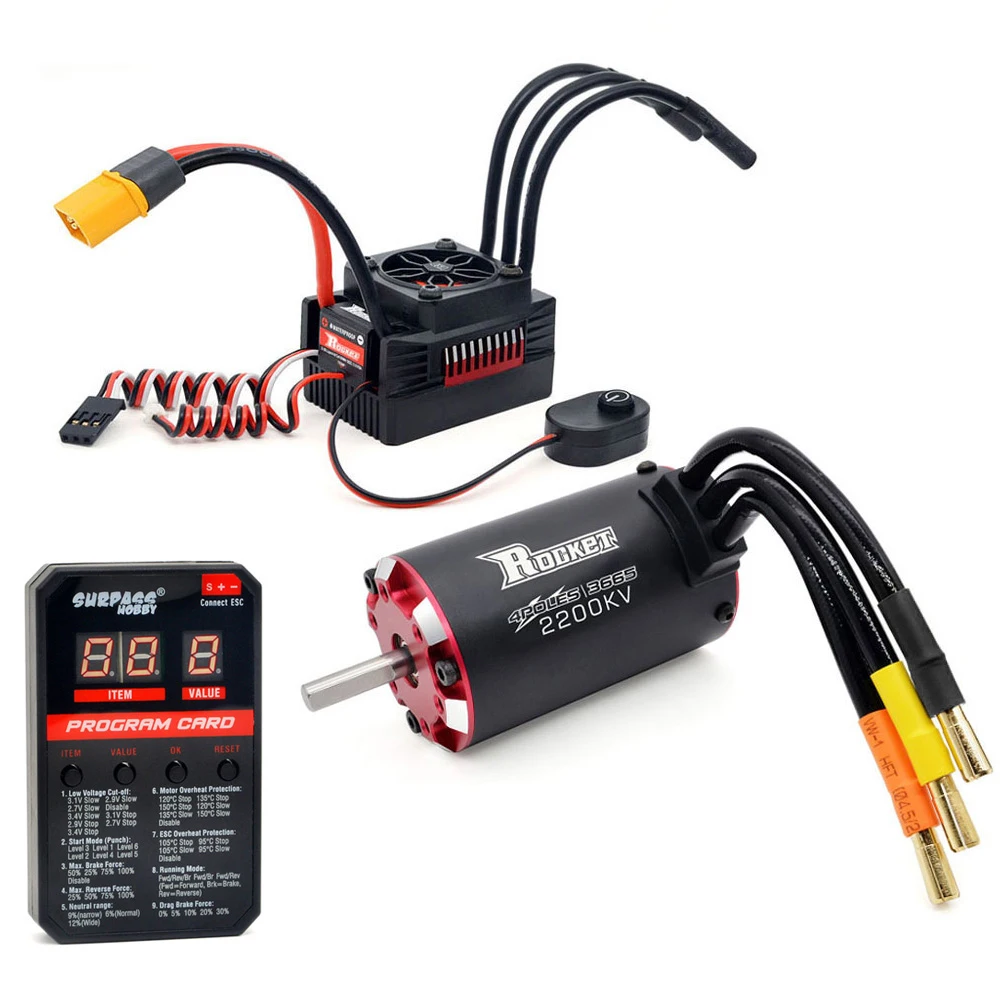 サーパスホビー esc150A 3660モーター(3800kv) セット Amazon.com: GoolRC Surpass Hobby 3650 Brushless Motor and