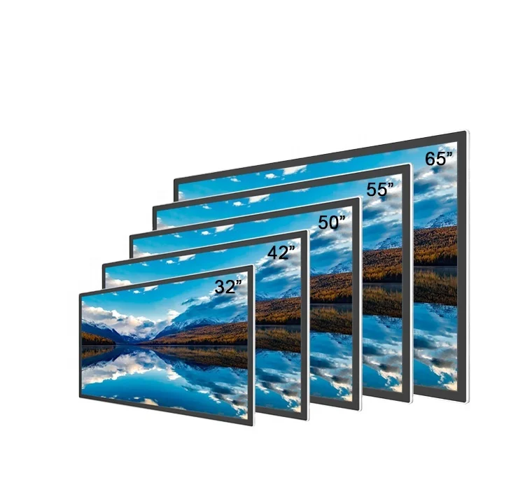 18.5/21.5/32/43/49-inch LCD advertising display screen RK3566 FHD wall-mounted touch screen monitor LCD digital display signage