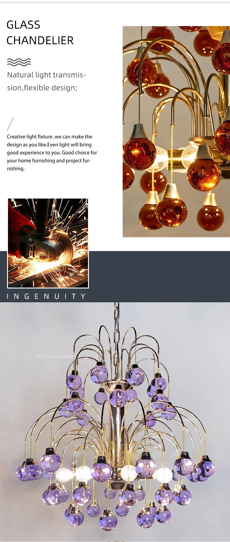 cpl 465 modern minimalist murano glass pendant light  nordic style led suspension lamp for dining room chandeliers-1