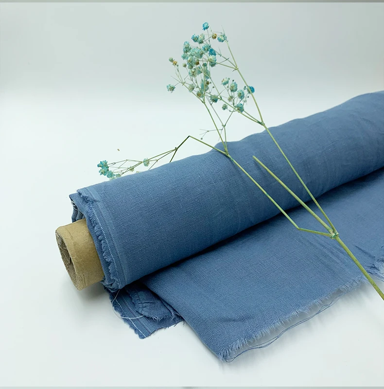 100 Linen Stone Enzymed Washed Linen Fabric Sofa Curtain Fabric