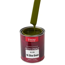 C116 Olive Green Factory Direct 1K Automotive Refinish Paint High Quality Acrylic Resin Spray Liquid Coating Convenient Repair