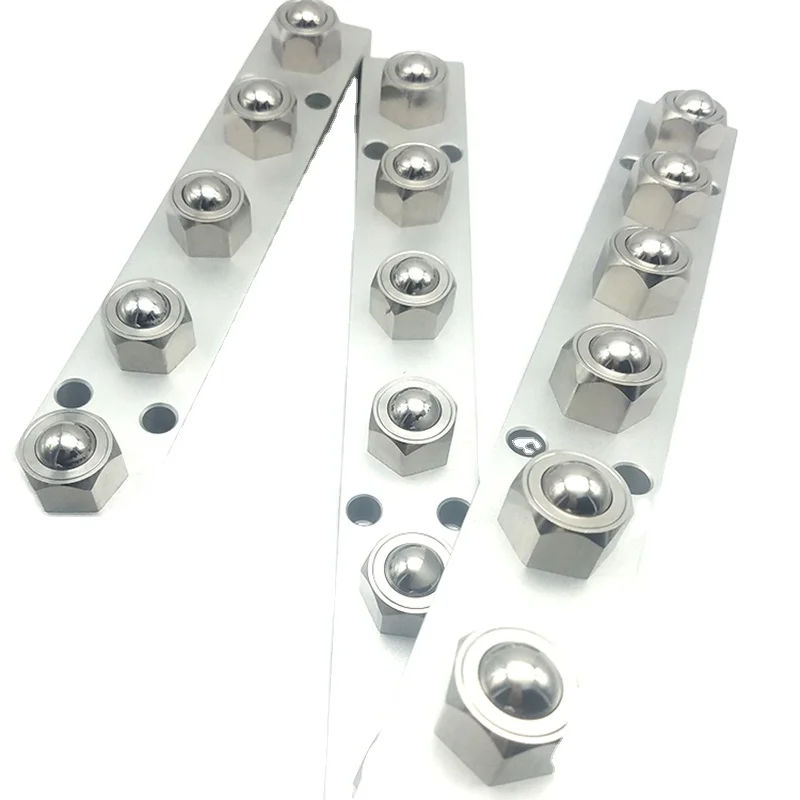 Highly Recommended ZBUHL ZBUHA400 Hex Head Stud Press-Fit  Conveyor Ball Rollers  Ball Transfer Units for table rollers