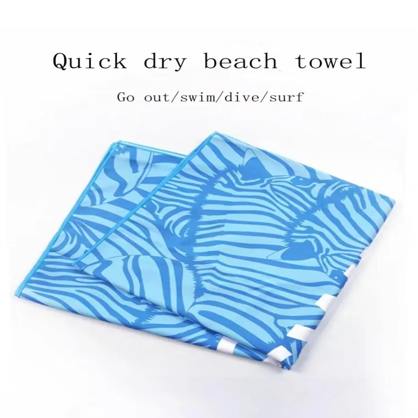 Soft Luxury Polyester Beach Towel 3d Digital Printed Beach Towel Quickdrying Microfiber Printed