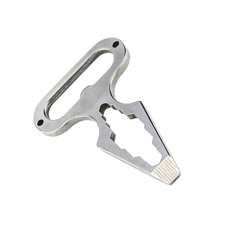 Sheet Metal Processing Outdoor Camping Multi-tool  Gear Bottle Opener Wrench Keychain