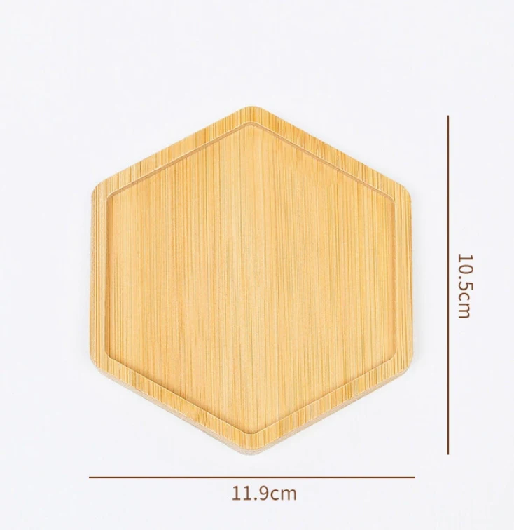 Home Kitchen Party Use Modern Set Cozy Wooden Table Pads with Sublimation Heart Shape Square Round Patterns Bamboo Coaster