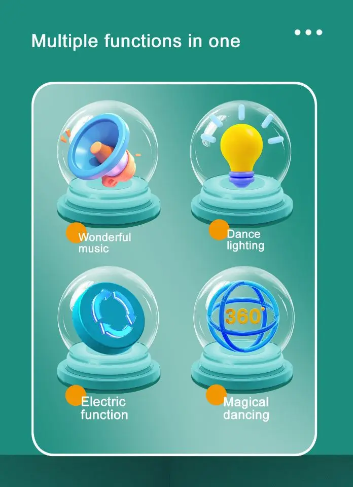 趋势耐用塑料发光二极管光章鱼电动感官爬行鱿鱼玩具避障功能电子宠物