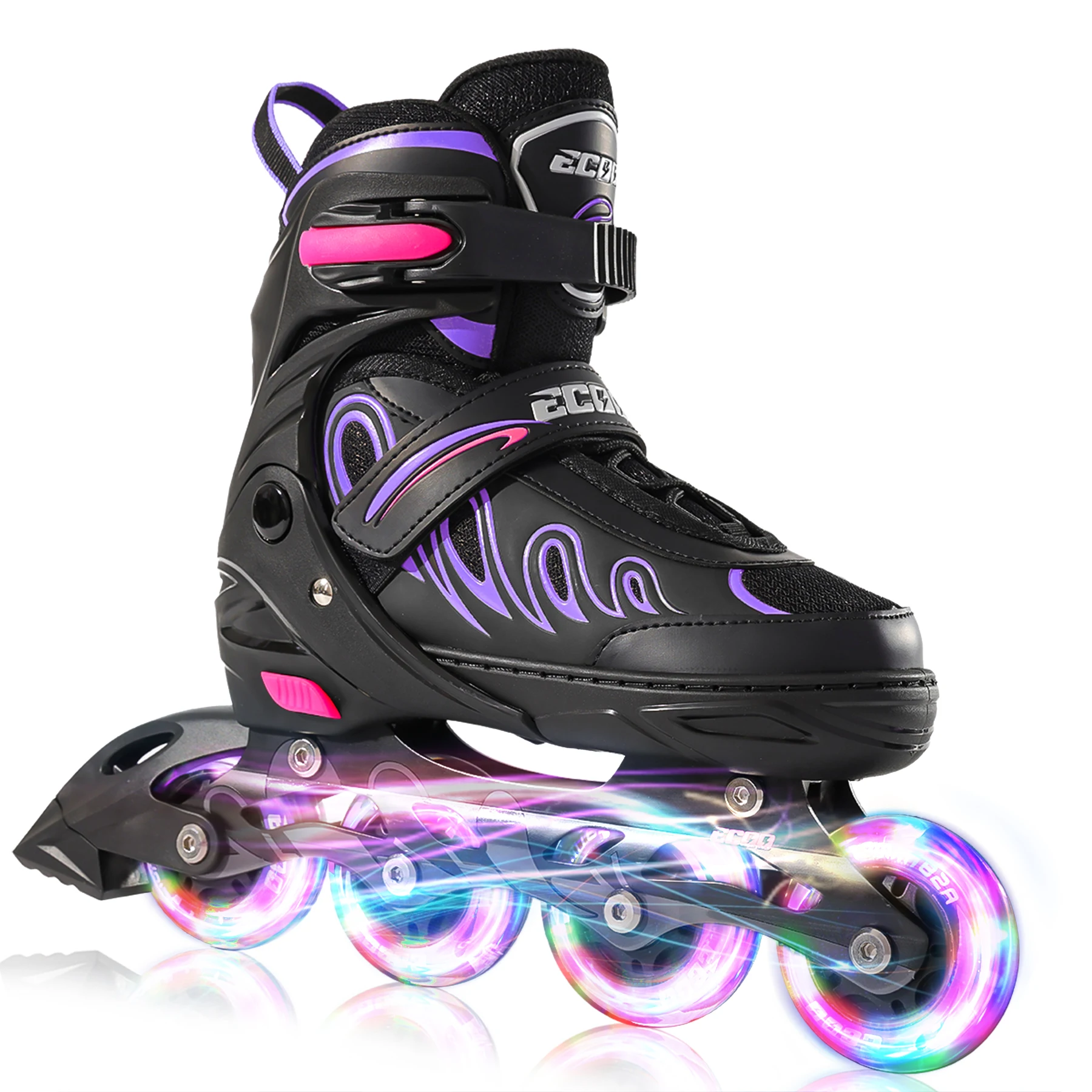 Professional Speed Inline Skates with Light-Up Wheels