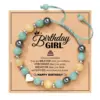 Pulsera corazón tarjeta cumpleaños Niña
