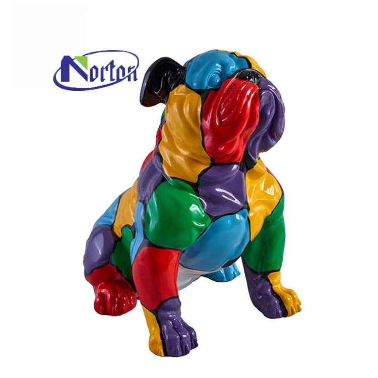 resin dog statues life size