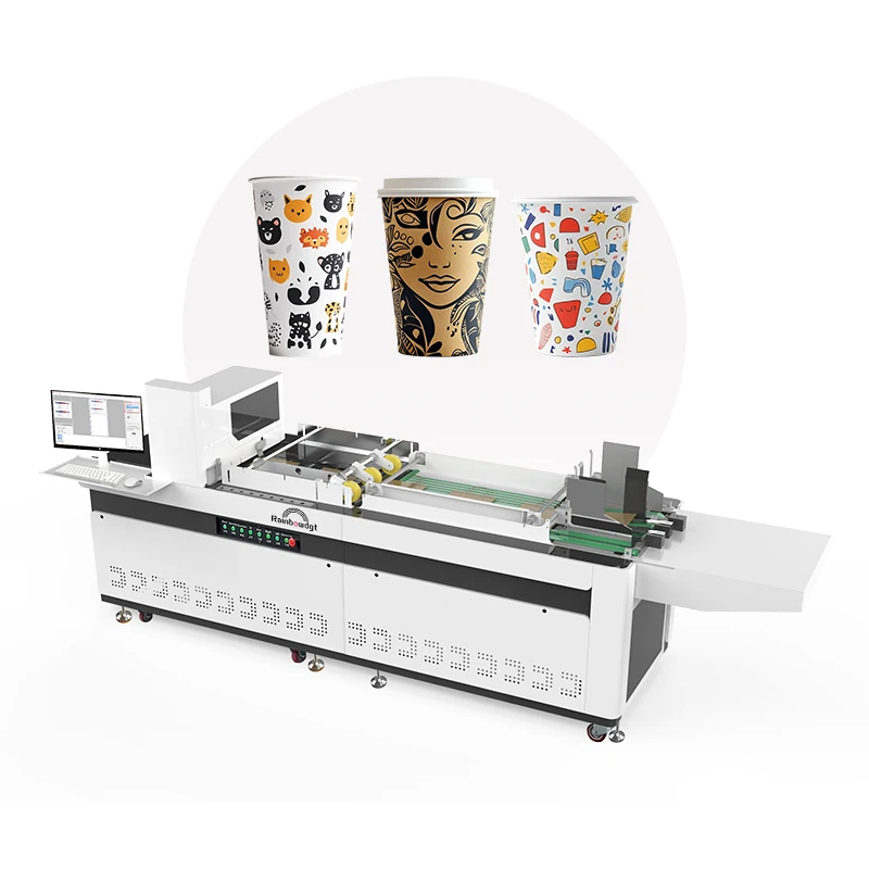 One Pass Printing Machine for Gift Box Packing Bag and Carton Printing with High Precision and Color Accuracy