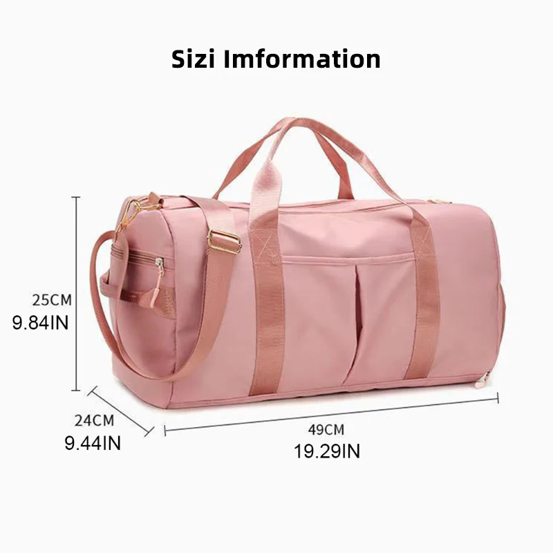 2023 Customized Large Capacity Sports Magnetic Gym Bags Nylon Female ...