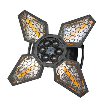 LED RGBW Retro Four-Leaf Bee-Eye Lamp Stage Effect Moving Head Maple Leaf Background Light