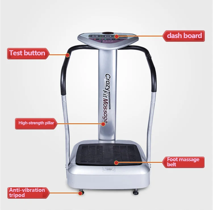 China Whole Body Vibration Plate Exercise Machine Vibration Platform Slim  Machine Crazy Fit Massage Vibrator