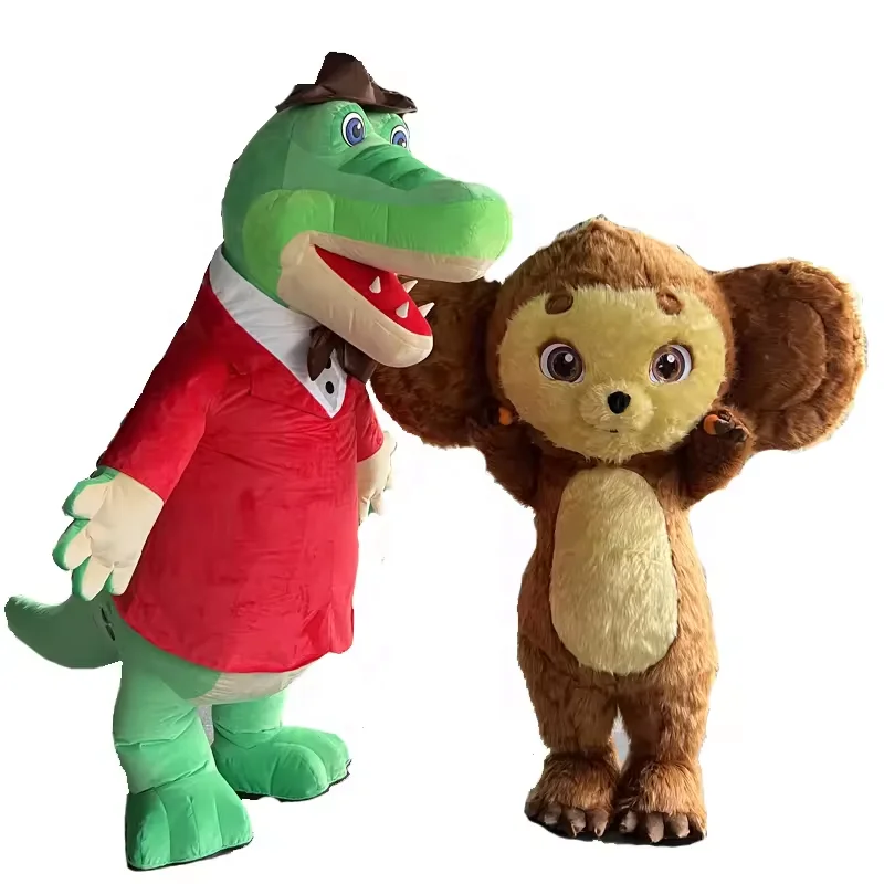 Efun MOQ 1 PCS Customized Inflatable Cheburashka Crocodile Plush Mascot Costume Adult Suit Cosplay Cartoon Movie Mascot