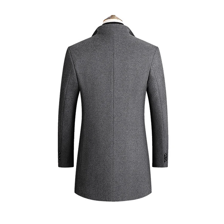 Trench Coat Wool Coats Comfortable and Warm in Winter Cashmere Veste Longue Homme Mens 700g OEM Service Long_voghion.com
