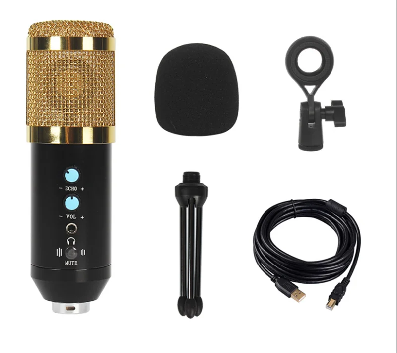 Microfono A Condensatore Portatile Con Cancellazione Rumore - Per Registrazione Video, Vlogging E Gaming