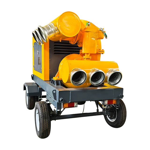 Low power and high sales diesel engine self suction mobile water pump