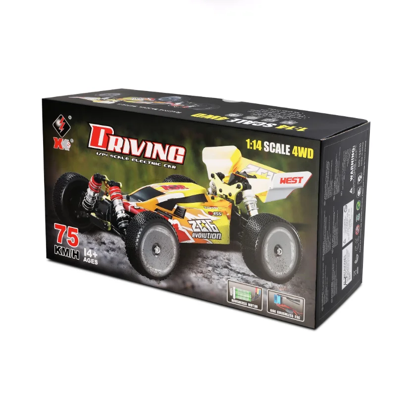 Wltoys 144010 High-Speed RC Car - 1:14 Scale Brushless Motor 4WD
