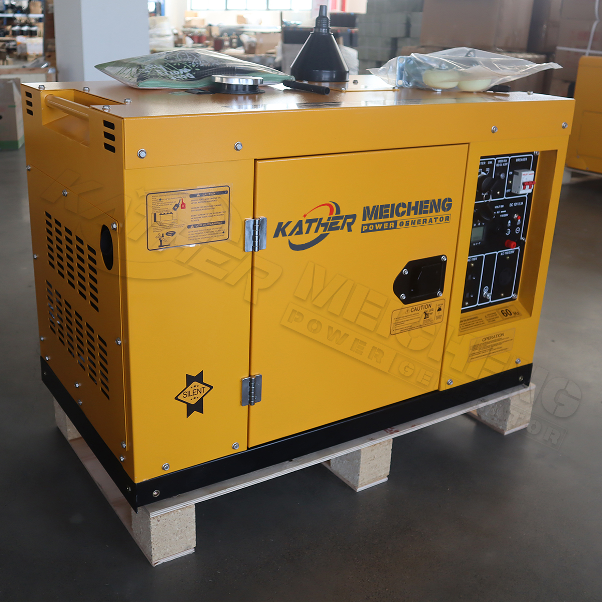 Single/Three Phase Silent Diesel Generator 3KW 5KW 6KW 7KW 8KW 10KW 12KW 15KW Super Silent 220V/380V Electric Start Four Stroke