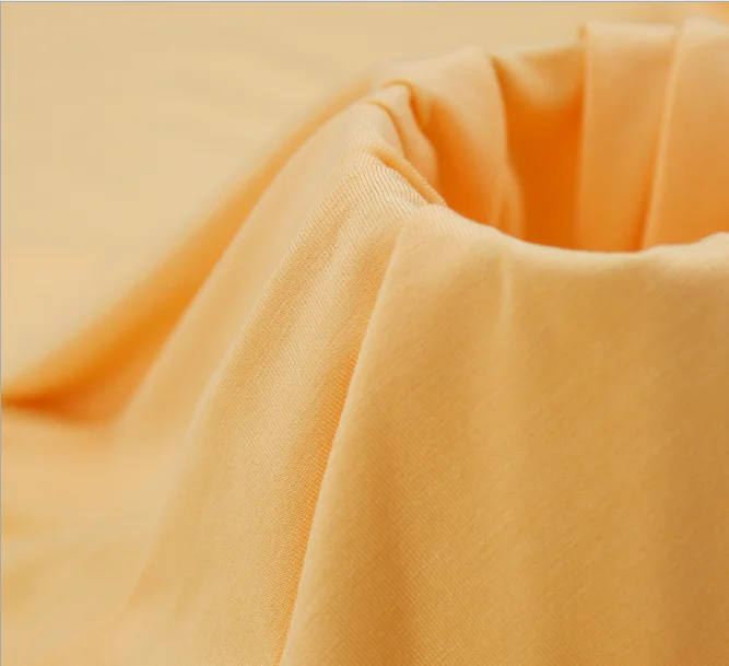 Popular 92% Rayon 8% Spandex Soft Elastic Knitting Single Jersey 4 Way Stretch Fabric for Underwear and T-shirts