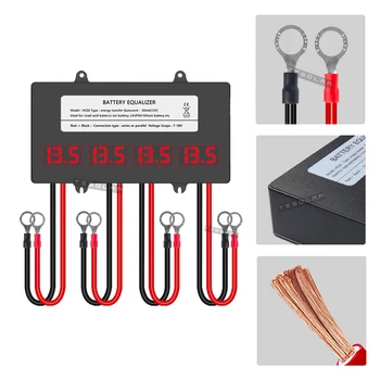 Batterie-Equalizer HA01 – LED-Display, 24–48 V, 0–5 A Ausgleichsstrom – Für Serienbatterien, Verpolungsschutz, Unterspannungsabschaltung