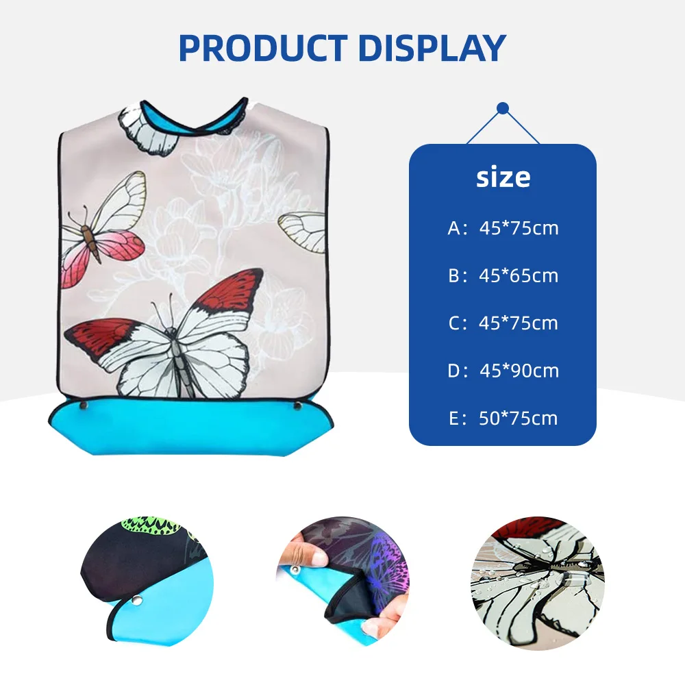 Wholesale Washable Clothing Protector Reusable Waterproof Large Feedin - product detail 2