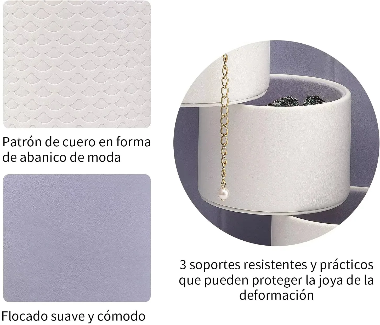 Luxury PU Leather Mini Jewelry Travel Case