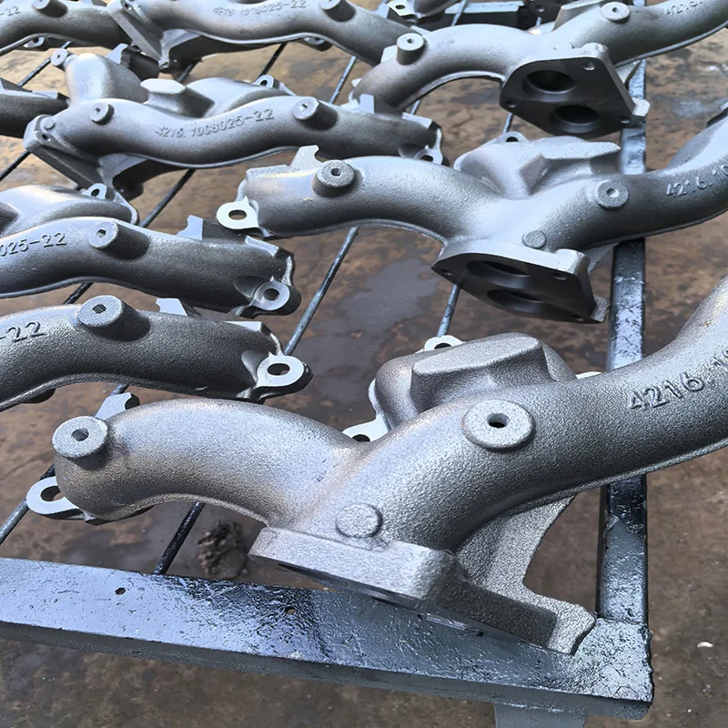 Wysokiej jakości części metalowe z żeliwa szarego i stali nierdzewnej, odlewane i obrabiane mechanicznie, rury kolektora wydechowego do samochodów modyfikowanych