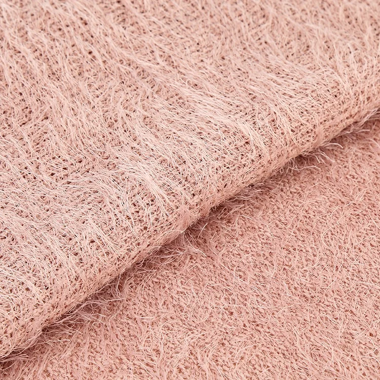Soft Handfeeling Polyester Spandex Knit Fabric for Sweaters
