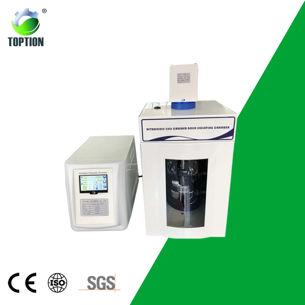TOPTION High Quality Laboratory Ultrasonic Sonicator Processor 400w Ultrasonic Homogenizer for Cell Crusher