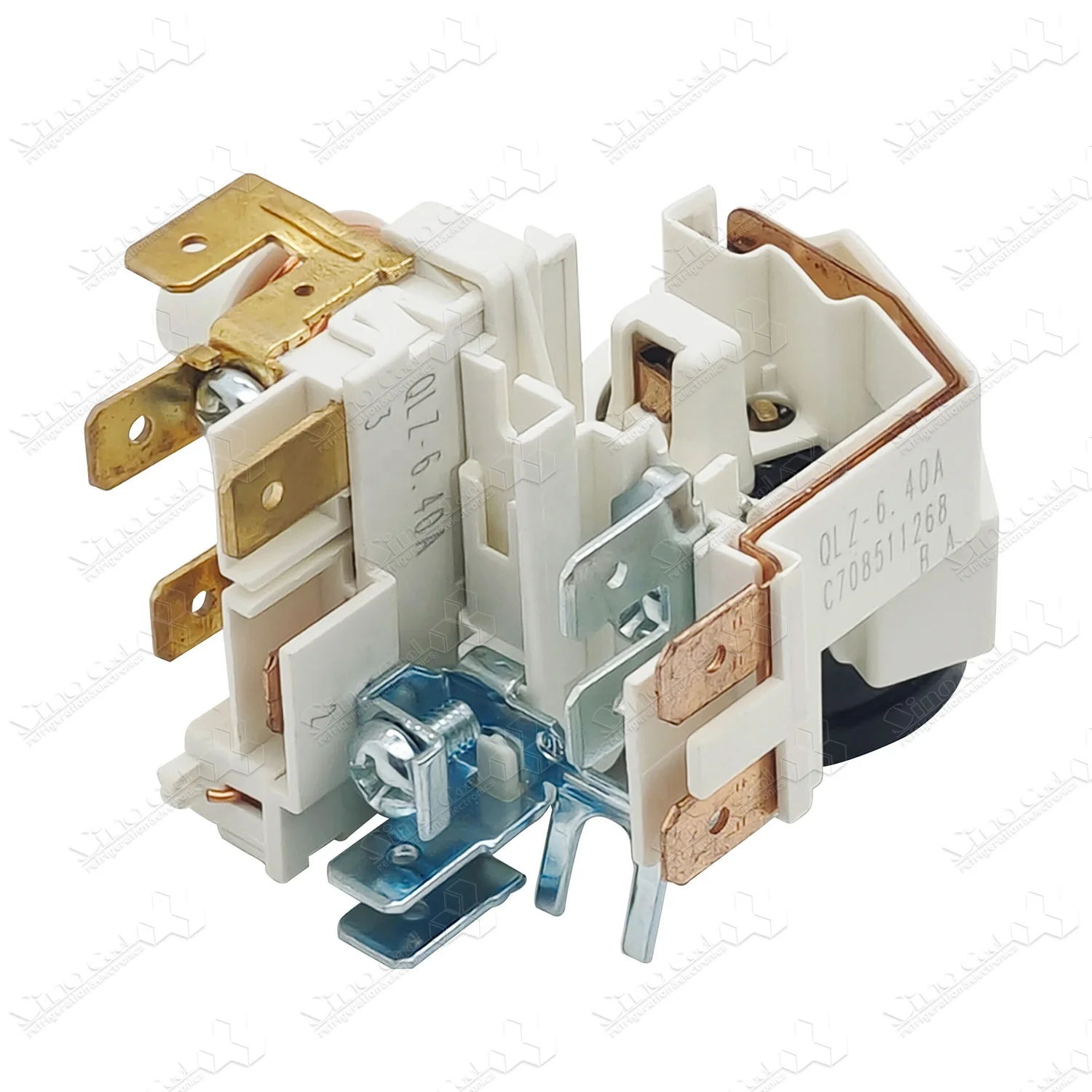 Démarreur PTC Pour Réfrigérateur QLZ-6.40A - Relais Et Protecteur De Surcharge - Compatible Avec Compresseurs - 12