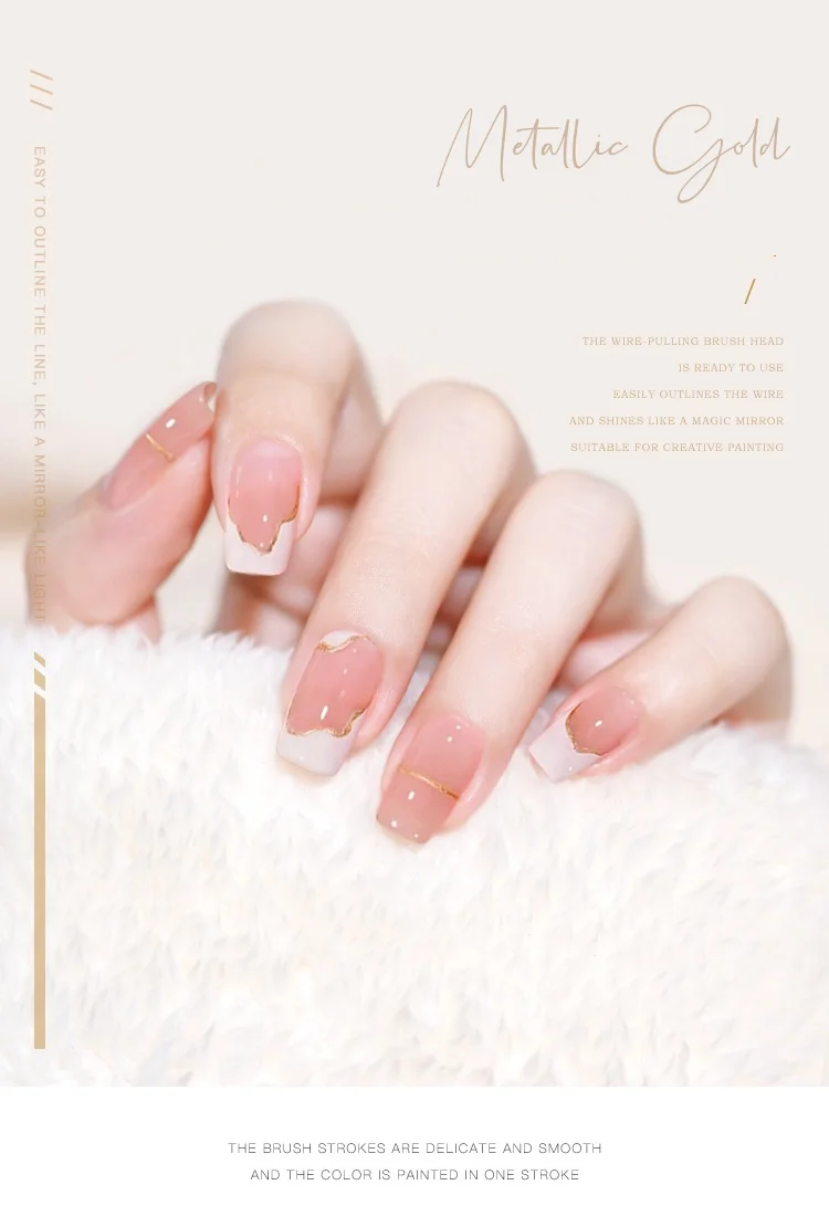 Mybeautynails Wholesales Metallic Liner Gels Paint 6 Colors Gel Nail