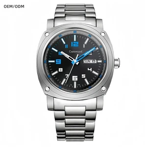 Custom Logo Japanese Automatic Men's Watch 20ATM Waterproof Super Luminous Mechanical Titanium Watches