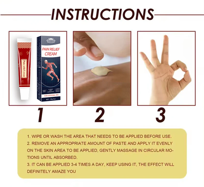 Cervical Muscle Backache Pain Rub Massage Cream Wholesale Capsaicin Creams