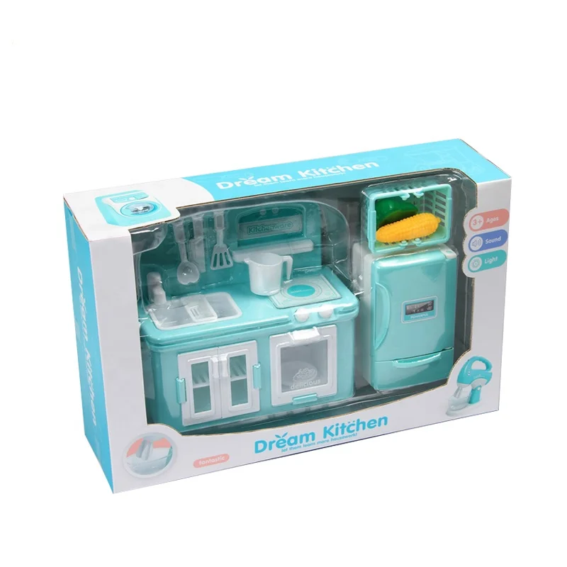 miniature plastic kitchen set